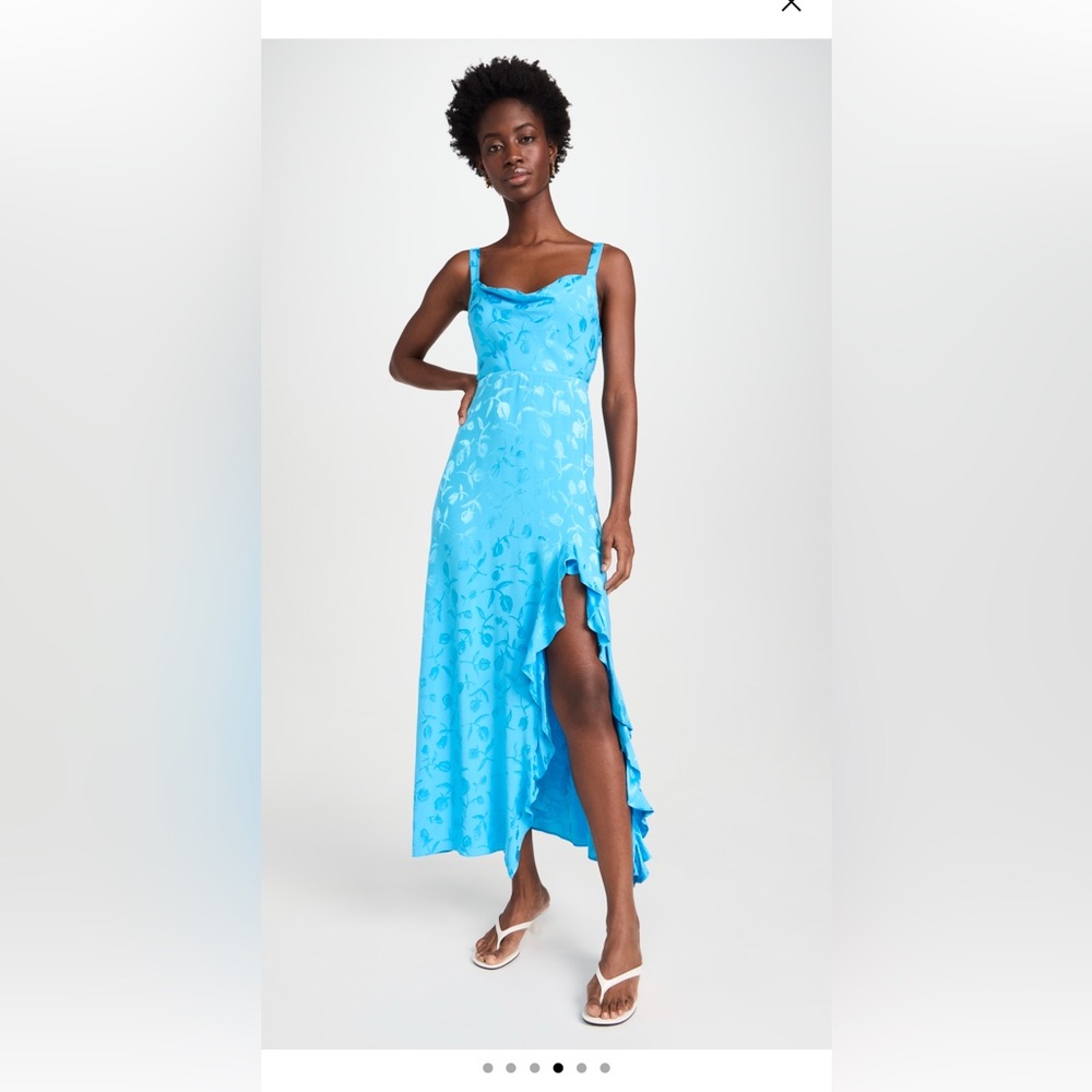 Kitri Carissa Maxi Dress in Sky Blue Tulip- US 6/UK 10